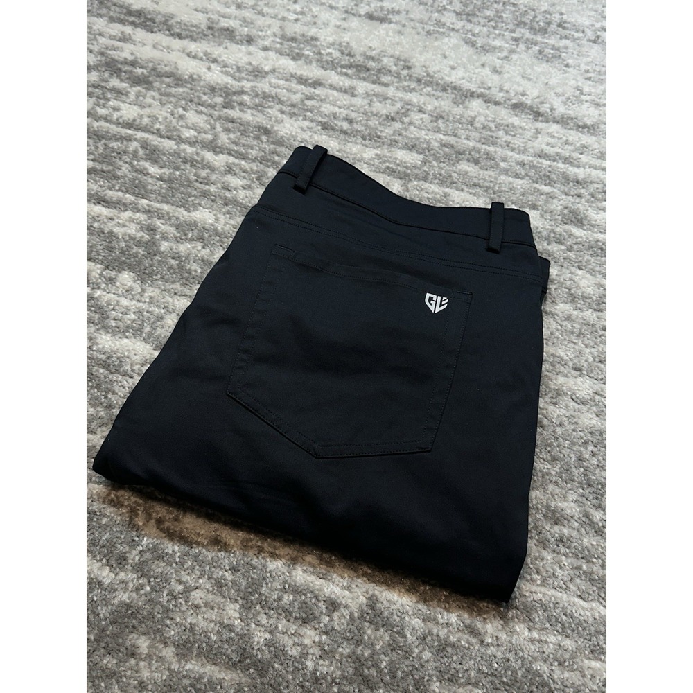 Graham Luxe‎ Pants Mens 42x30 Black Performance Golf Stretch Chino Trousers